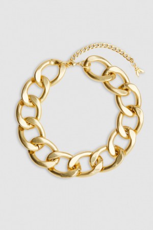 Patrizia Pepe Brass And Aluminum Necklace Goud | 6437SLOKP