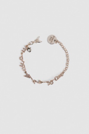 Patrizia Pepe Brass Bracelet With Rhinestones Goud | 3582HMTWG