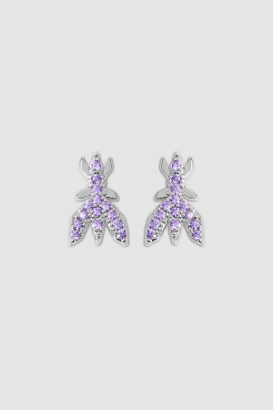 Patrizia Pepe Brass Earrings Roze | 9083FUQJW