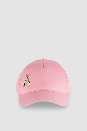 Patrizia Pepe Cotton Fly Baseball Cap Roze | 7423MIPDZ
