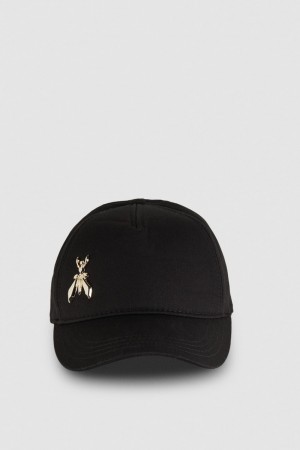 Patrizia Pepe Cotton Fly Baseball Cap Zwart | 0694GHSVL