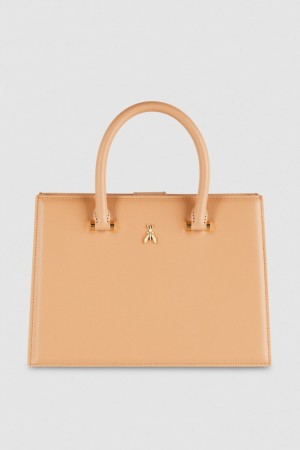 Patrizia Pepe Fly Bamby Shopper Beige | 3271UBVFD
