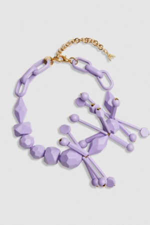 Patrizia Pepe Necklace With Techno Pop Fly Appliqué Roze | 5021ZDPFQ
